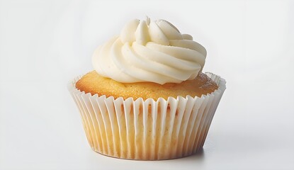 Sticker - Vanilla Cupcake with Whipped Cream