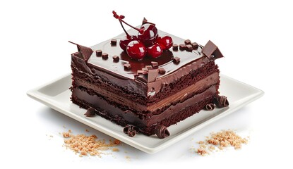 Wall Mural - Chocolate Cake with Cherries