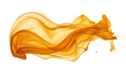 Wall Mural - Abstract Orange Liquid Splash