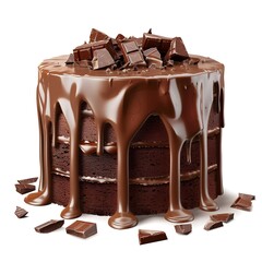 Wall Mural - Chocolate Cake with Dripping Ganache