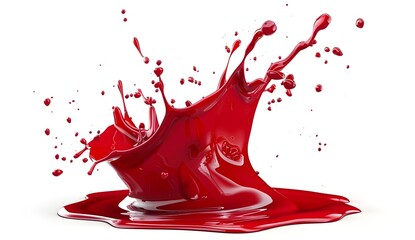 Poster - Red liquid splash