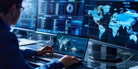 Aufkleber - Detailed cybersecurity assessments in action, showcasing professionals analyzing data, reviewing security protocols, and ensuring robust protection against cyber threats