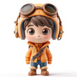 © GUDANG_PNG - Cartoon cute boy Pilot. A 3D character on a white background