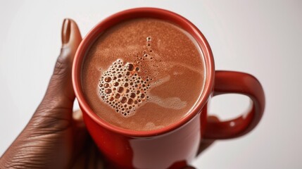 Poster - The red mug of hot chocolate