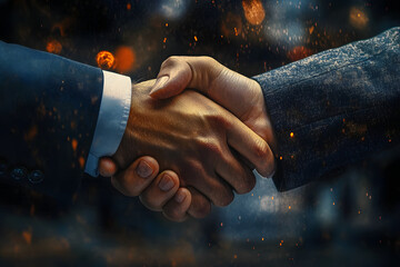 Wall Mural - a professional handshake