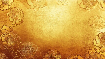 gold Chinese Oriental pattern background