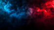 © Earny - A captivating blend of blue and red smoke creating a dynamic abstract background perfect for digital and print designs.