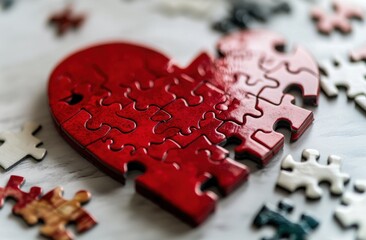 red heart puzzle