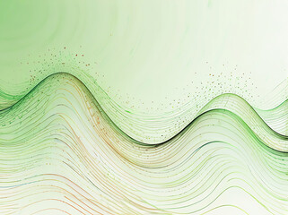 Wall Mural - Backdrop Abstract light green smooth wave curved lines on light background