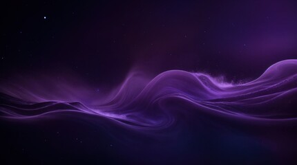 Wall Mural - A flowing purple stream with shimmering fragments on a dark cosmic scene 