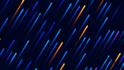 Leinwandbilder - Digital Technology Speed Connect Tech Particles Background. Cyber Nano Innovation Concept. Abstract Communication. Global Network Connection. AI Big Data Vector Illustration.