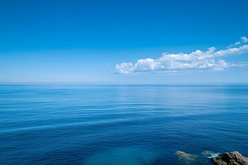 Poster - Scenic view of sea against blue sky during summer