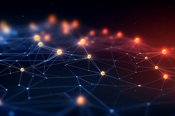 Abstract technology mesh digital line electronic network data innovation concept background.