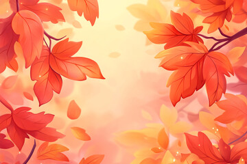 Beginning of Autumn solar term autumn appreciation ginkgo leaves autumn leaves Double Ninth Festival poster illustration