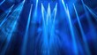 © Eyepain - blue light beams down to stage show spotlight