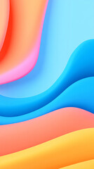 Wall Mural - Dynamic fluid color gradient background, abstract KV main visual business PPT background