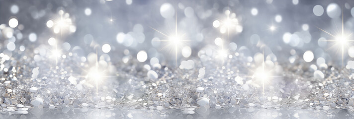 banner abstract background champagne bokeh shine
