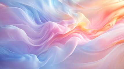 Poster - A soft and dreamy abstract background with pastel colors and delicate, swirling textures, providing a calming and ethereal atmosphere.