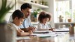 © KKC Studio - Engaged Parents Assisting Children with Studying in Neat Home Study Environment