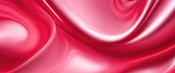 Wall Mural - Soft pastel Red shiny satin silk swirl wave background