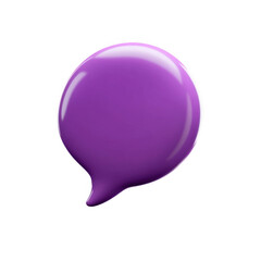 Purple Speech Bubble