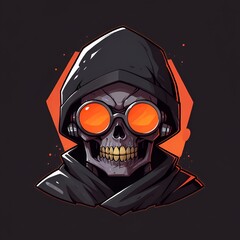 Poster - Skeleton in a Hoodie with Goggles