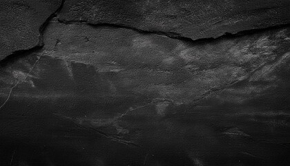 black white stone texture rock surface close up like a old rough concrete wall dark gray grunge background with space for design template backdrop wide banner panoramic