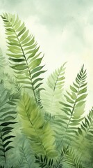 Poster - Ferns Material Structure Background - Generative AI