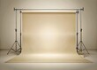 © Man888 - clean plain studio background illustration neutral color, photography professional, backdrop photo clean plain studio background