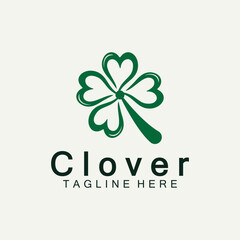 Sticker - Clover Leaf Logo Template Design