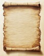 © Pavel - A blank page of aged parchment paper with ink, worn edges and subtle fantasy borders