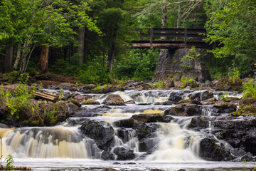 Poster - Tyler Forks River Cascading Waterfall