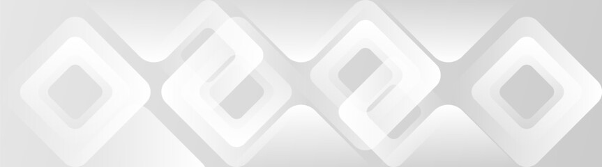 Wall Mural - geometric shapes design white abstract background