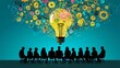 © Creative Deeds - Professional Business Team Engaged in a Collaborative Brainstorming Session in a Modern Office Environment