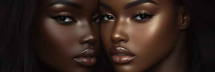 two african american beautiful women