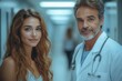© furyon - compassionate scene of a senior male doctor consulting with a female patient in a bright hospital corridor warm lighting and attentive body language convey trust and professional care
