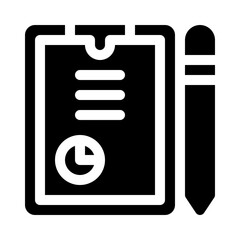 Sticker - data glyph icon