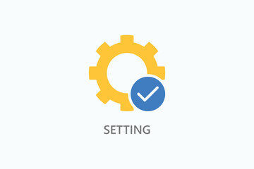 Setting Vector Icon Or Logo Illustration