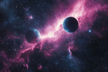 Wall Mural - Colorful space galaxy cloud nebula. Stary night cosmos. Universe science astronomy. Supernova background wallpaper
