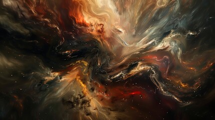 Wall Mural - abstract art inspired by the beauty of the cosmos