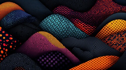 Wall Mural - Pixel art digital abstract background