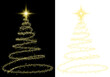 © Kal El BSF - christmas tree with spiral particle yellow gold color