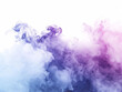 © Visioner - Abstract Swirling Purple and Blue Smoke on White Background