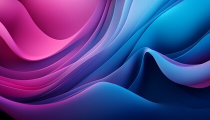 Wall Mural - Blended colorful dark pink and blue geadient abstract banner background