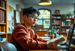 © Gemyful - Focused Student with Detailed Study Area