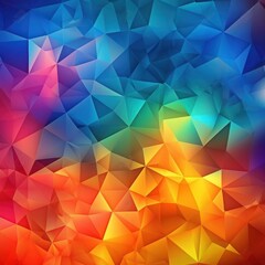 Canvas Print - Abstract Colorful Geometric Background