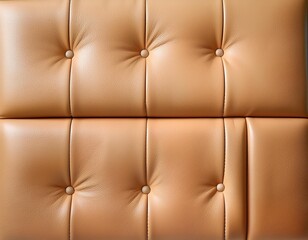 Sand color, soft, rectangular leather panels