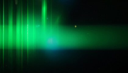 Wall Mural - abstract green laser beam projection against textured surface with gradient light rays, futuristic a