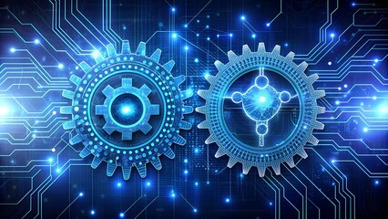 Wall Mural - unlocking business potential with ai-driven cybersecurity solutions generative ai
