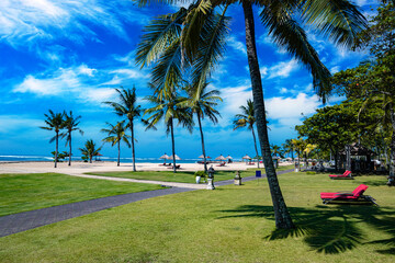 Wall Mural - Nusa Dua beach in southern Bali, Indonesia